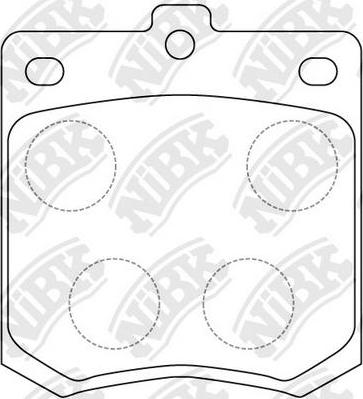 NiBK PN1008 - Kit pastiglie freno, Freno a disco autozon.pro