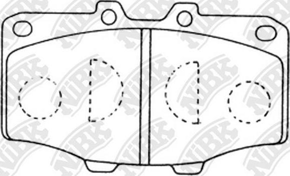 NiBK PN1086 - Kit pastiglie freno, Freno a disco autozon.pro