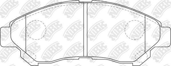 NiBK PN1847 - Kit pastiglie freno, Freno a disco autozon.pro