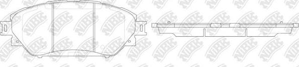 NiBK PN1803 - Kit pastiglie freno, Freno a disco autozon.pro