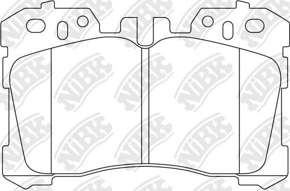 NiBK PN1833 - Kit pastiglie freno, Freno a disco autozon.pro