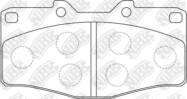 NiBK PN1393 - Kit pastiglie freno, Freno a disco autozon.pro