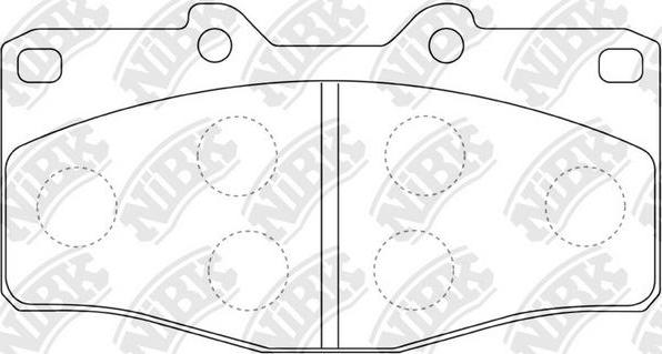 NiBK PN1393 - Kit pastiglie freno, Freno a disco autozon.pro