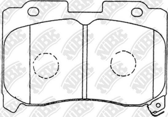 NiBK PN1360 - Kit pastiglie freno, Freno a disco autozon.pro