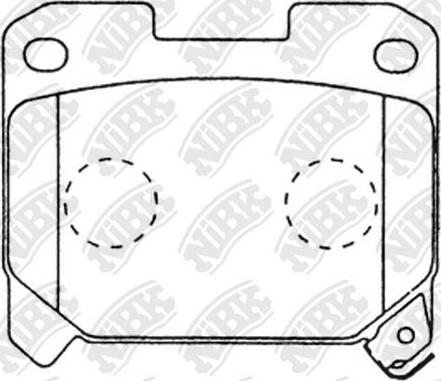 NiBK PN1361 - Kit pastiglie freno, Freno a disco autozon.pro