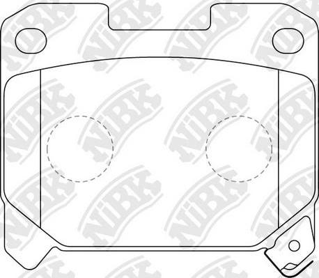 NiBK PN1361 - Kit pastiglie freno, Freno a disco autozon.pro