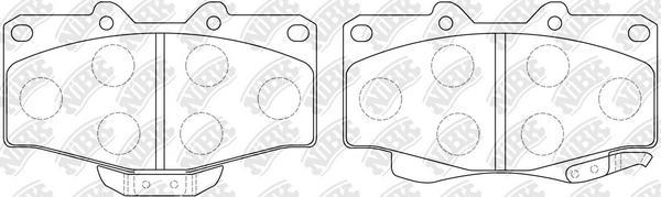 NiBK PN1219 - Kit pastiglie freno, Freno a disco autozon.pro