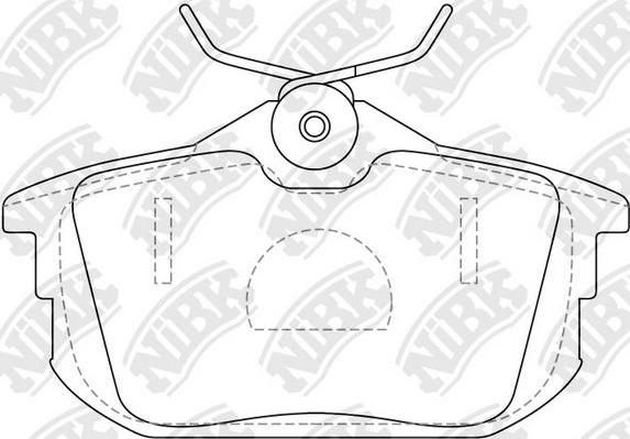 NiBK PN3593 - Kit pastiglie freno, Freno a disco autozon.pro