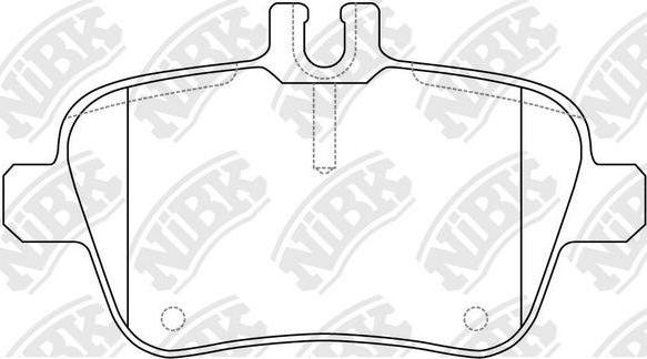 NiBK PN31010W - Kit pastiglie freno, Freno a disco autozon.pro