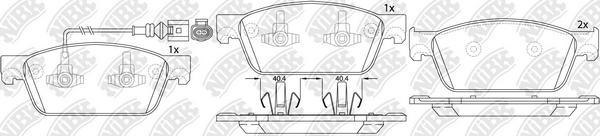 NiBK PN33001W - Kit pastiglie freno, Freno a disco autozon.pro