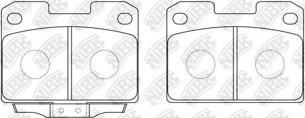 NiBK PN3338 - Kit pastiglie freno, Freno a disco autozon.pro