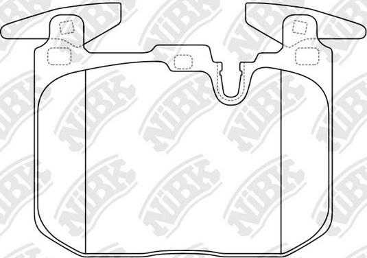 NiBK PN32003 - Kit pastiglie freno, Freno a disco autozon.pro