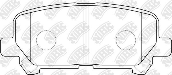 NiBK PN28002 - Kit pastiglie freno, Freno a disco autozon.pro