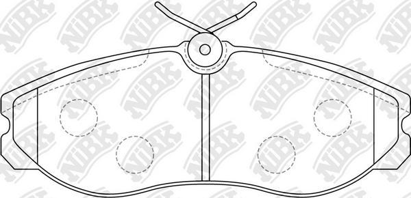 NiBK PN2213 - Kit pastiglie freno, Freno a disco autozon.pro