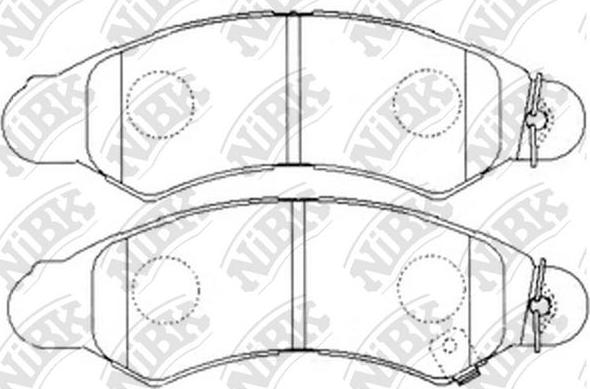 NiBK PN7477 - Kit pastiglie freno, Freno a disco autozon.pro