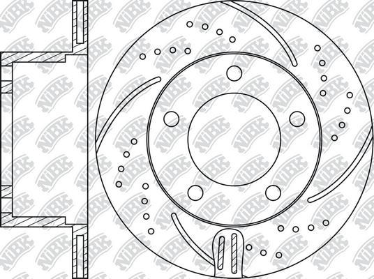 NiBK RN1215DSET - Disco freno p. elevate prestazioni autozon.pro