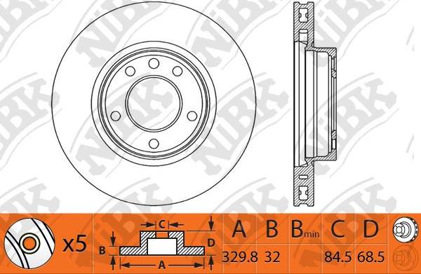 NiBK RN1235 - Discofreno autozon.pro