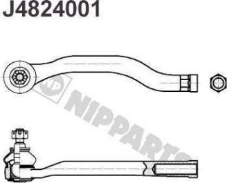 Nipparts J4824001 - Testa barra d'accoppiamento autozon.pro