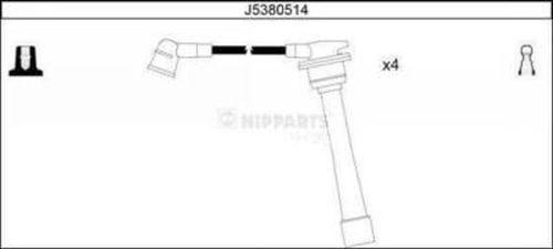 Nipparts J5380514 - Kit cavi accensione autozon.pro