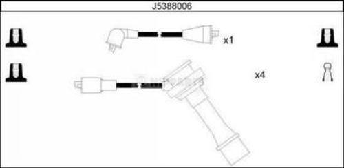 Nipparts J5388006 - Kit cavi accensione autozon.pro