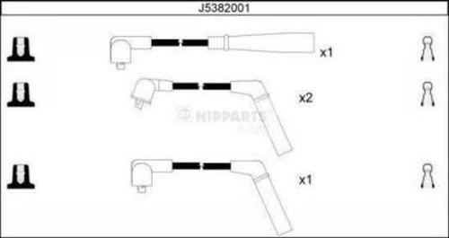 Nipparts J5382001 - Kit cavi accensione autozon.pro