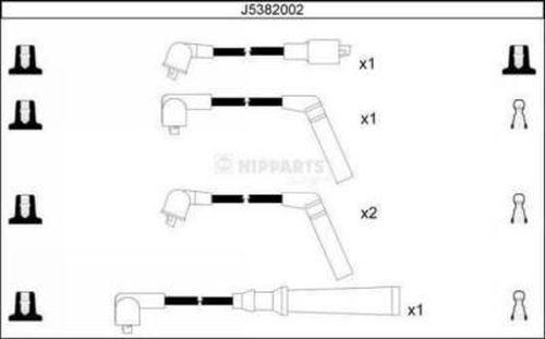 Nipparts J5382002 - Kit cavi accensione autozon.pro