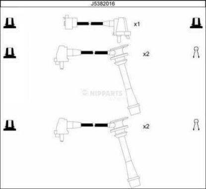 Nipparts J5382016 - Kit cavi accensione autozon.pro