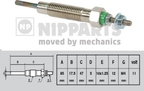 Nipparts J5715004 - Candeletta autozon.pro