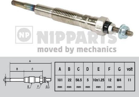 Nipparts J5718000 - Candeletta autozon.pro