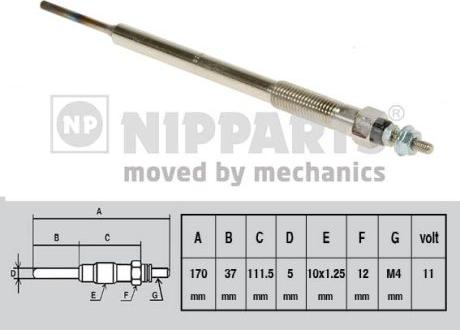 Nipparts J5712015 - Candeletta autozon.pro