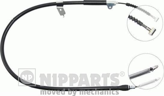 Nipparts J11837 - Cavo comando, Freno stazionamento autozon.pro