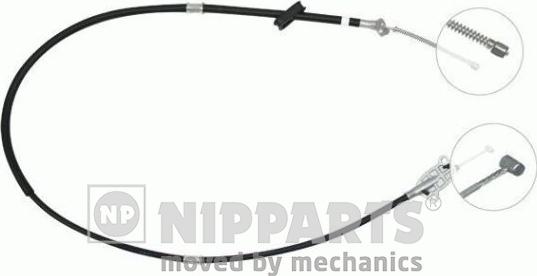 Nipparts J18667 - Cavo comando, Freno stazionamento autozon.pro