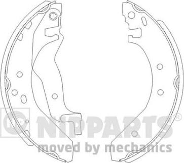 Nipparts J3504015 - Kit ganasce freno autozon.pro