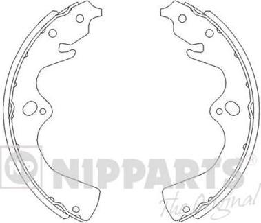 Nipparts J3500307 - Kit ganasce freno autozon.pro