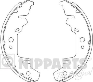 Nipparts J3500310 - Kit ganasce freno autozon.pro