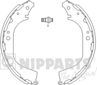 Nipparts J3501045 - Kit ganasce freno autozon.pro