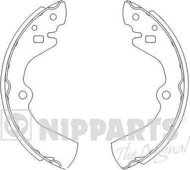 Nipparts J3501034 - Kit ganasce freno autozon.pro