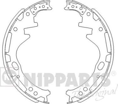 Nipparts J3501036 - Kit ganasce freno autozon.pro