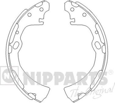 Nipparts J3501038 - Kit ganasce freno autozon.pro