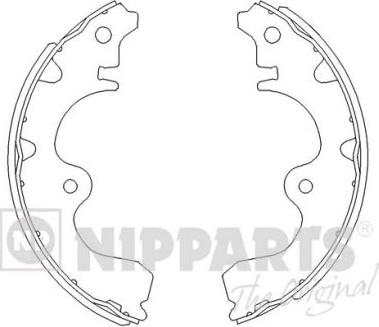 Nipparts J3502047 - Kit ganasce freno autozon.pro