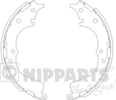 Nipparts J3502065 - Kit ganasce freno autozon.pro