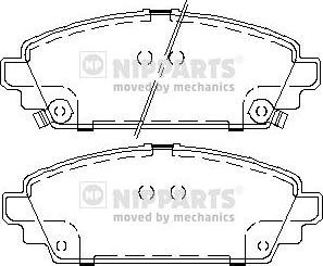 Nipparts J3604048 - Kit pastiglie freno, Freno a disco autozon.pro