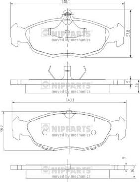 FTE BL1299B1 - Kit pastiglie freno, Freno a disco autozon.pro