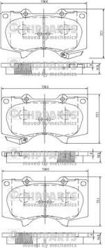 Nipparts J3602109 - Kit pastiglie freno, Freno a disco autozon.pro