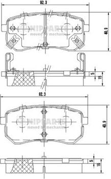 Remsa BPM1199.00 - Kit pastiglie freno, Freno a disco autozon.pro