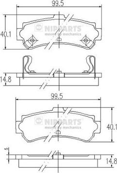 Valeo 2302301 - Kit pastiglie freno, Freno a disco autozon.pro