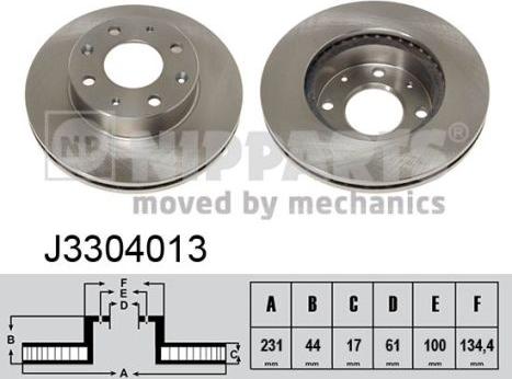 Nipparts J3304013 - Discofreno autozon.pro