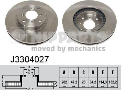 Nipparts J3304027 - Discofreno autozon.pro