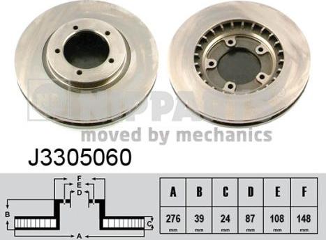 Nipparts J3305060 - Discofreno autozon.pro