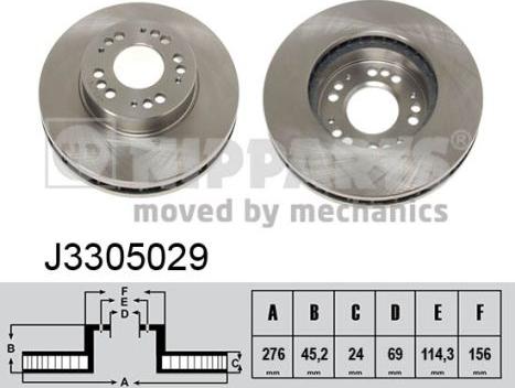 Nipparts J3305029 - Discofreno autozon.pro